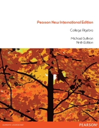 Cover image: College Algebra 9th edition 9781292039442