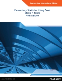 Cover image: Elementary Statistics Using Excel: Pearson New International Edition 5th edition 9781292041766