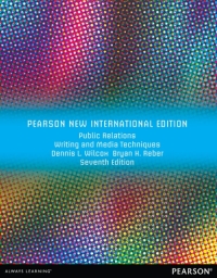 Imagen de portada: Public Relations Writing and Media Techniques: Pearson New International Edition 7th edition 9781292040738