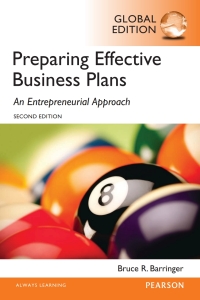 Omslagafbeelding: Preparing Effective Business Plans: An Entrepreneurial Approach, Global Edition 2nd edition 9781292059334