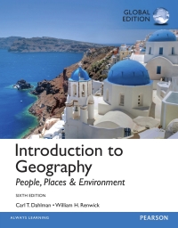 Cover image: Introduction to Geography: People, Places & Environment, Global Edition 6th edition 9781292061269
