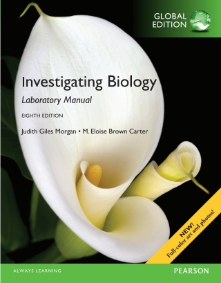 Cover image: Investigating Biology Lab Manual, Global Edition 8th edition 9781292061306