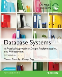 Immagine di copertina: Database Systems: A Practical Approach to Design, Implementation, and Management, Global Edition 6th edition 9781292061184