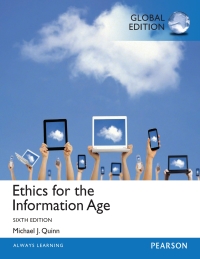 Immagine di copertina: Ethics for the Information Age, Global Edition 6th edition 9781292061238