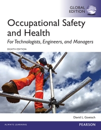 Omslagafbeelding: Occupational Safety and Health for Technologists, Engineers, and Managers, Global Edition 8th edition 9781292061993