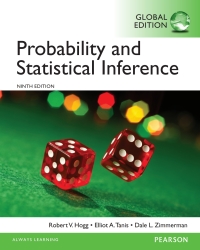 Cover image: Instant Access for Probability and Statistical Inference, Global Edition 9th edition 9781292062358