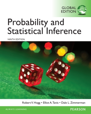 Cover image: Probability and Statistical Inference, Global Edition 9th edition 9781292062358