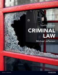 Cover image: Criminal Law 12th edition 9781292062907