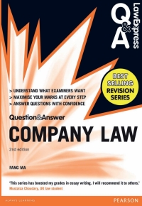 Imagen de portada: Law Express Question and Answer: Company Law (Q&A Revision Guide) 2nd edition 9781292067308