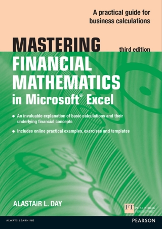 Cover image: Mastering Financial Mathematics in Microsoft Excel 2013 3rd edition 9781292067506