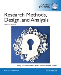 Cover image: Research Methods, Design, and Analysis, Global Edition 12th edition 9781292057743
