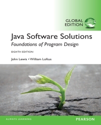 Cover image: Java Software Solutions PDF eBook, Global Edition 8th edition 9781292018232