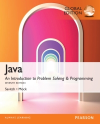 Cover image: Java: An Introduction to Problem Solving and Programming, Global Edition 7th edition 9781292018331