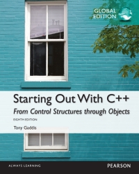 Titelbild: Starting Out with C++: From Control Structures through Objects PDF ebook, Global Edition 8th edition 9781292069975