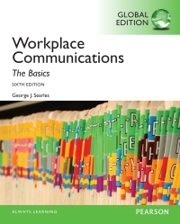 Cover image: Workplace Communications: The Basics, Global Edition 6th edition 9781292062372