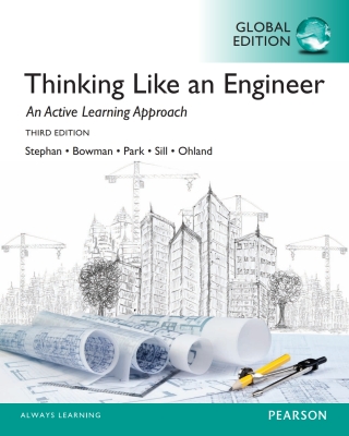 Cover image: Thinking Like an Engineer: An Active Learning Approach, Global Edition 3rd edition 9781292019451