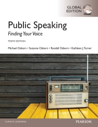 Cover image: Public Speaking: Finding Your Voice, Global Edition 10th edition 9781292059983
