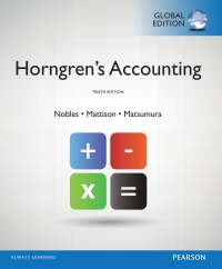 Imagen de portada: Horngren's Accounting, Global Edition 10th edition 9781292056517