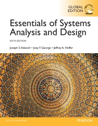 Cover image: Essentials of Systems Analysis and Design, Global Edition 6th edition 9781292076614