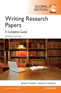 Omslagafbeelding: Writing Research Papers: A Complete Guide, Global Edition 15th edition 9781292076898