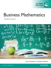 Cover image: Business Mathematics, Global Edition 13th edition 9781292078052