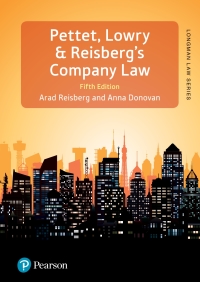 Cover image: Pettet & Lowry's Company Law 5th edition 9781292078632