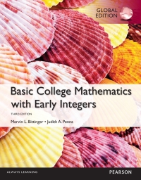 表紙画像: Basic College Mathematics with Early Integers, Global Edition 3rd edition 9781292079875