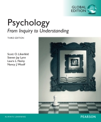 Cover image: Psychology: From Inquiry to Understanding, Global Edition 3rd edition 9781292058849