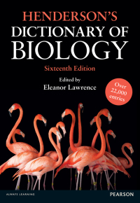 Cover image: Henderson's Dictionary of Biology 16th edition 9781292086071