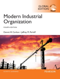 Imagen de portada: Modern Industrial Organization, Global Edition 4th edition 9781292087856
