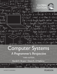 Imagen de portada: Computer Systems: A Programmer's Perspective, Global Edition 3rd edition 9781292101767