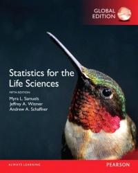 Imagen de portada: Statistics for the Life Sciences, Global Edition 5th edition 9781292101811