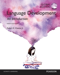 Cover image: Language Development: An Introduction, Global Edition 9th edition 9781292104423