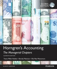 Imagen de portada: Horngren's Accounting: The Managerial Chapters, Global Edition 11th edition 9781292105871