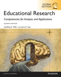 Cover image: Educational Research: Competencies for Analysis and Applications, Global Edition 11th edition 9781292106175