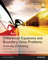 表紙画像: Differential Equations and Boundary Value Problems: Computing and Modeling, Global Edition 5th edition 9781292108773