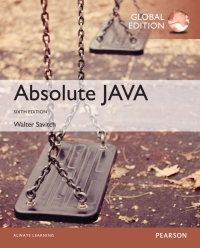 Cover image: Absolute Java, Global Edition 6th edition 9781292109220