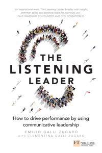 Cover image: The Listening Leader 1st edition 9781292142166