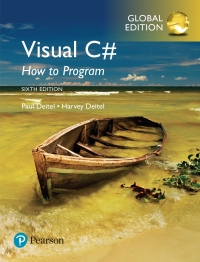 Imagen de portada: Visual C# How to Program, Global Edition 6th edition 9781292153469