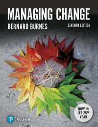 Cover image: Managing Change 7th edition 9781292156040