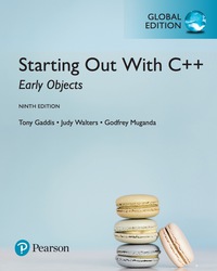 Omslagafbeelding: Starting Out with C++: Early Objects, Global Edition 9th edition 9781292157276