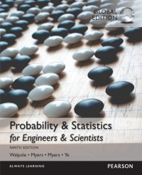 Imagen de portada: Probability & Statistics for Engineers & Scientists, Global Edition 9th edition 9781292161365
