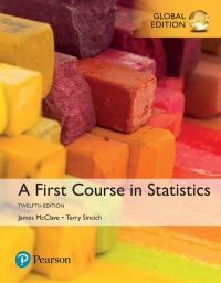 Cover image: A First Course in Statistics, Global Edition 12th edition 9781292165417