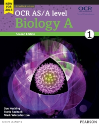 Cover image: OCR AS/A Level Biology A Student Book 1 eBook edition 1st edition 9781447977605