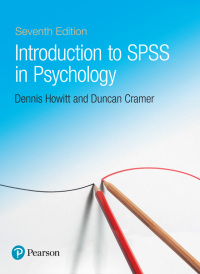 Cover image: Introduction to SPSS in Psychology 7th edition 9781292186665