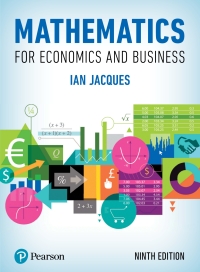 Cover image: Mathematics for Economics and Business Enhanced 9th edition 9781292191669