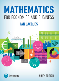 Cover image: Mathematics for Economics and Business Enhanced 9th edition 9781292191669