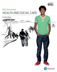 Cover image: BTEC Tech Award Health and Social Care Student Book 1st edition 9781292200927