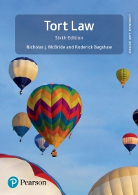 Cover image: Tort Law 6th edition 9781292207834