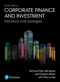 表紙画像: Corporate Finance and Investment 9th edition 9781292208541